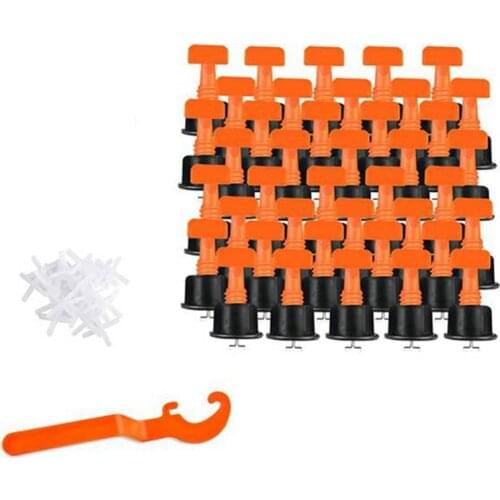 50 Pcs Tile Leveler and 2mm Tile Spacer 500PCS, Ceramic Tile Adjuster and Tile Leveler Adjusters with Wrench Retail