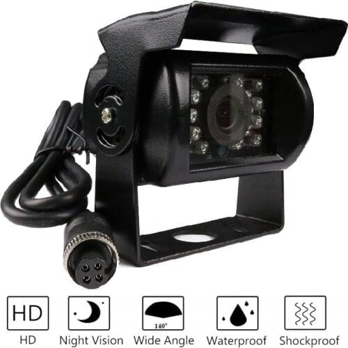 Free shipping!!Free Shipping Brand New 4 Pin 800TVL CMOS IR Night Vision Waterproof Car Rear View Reverse Backup Camera for