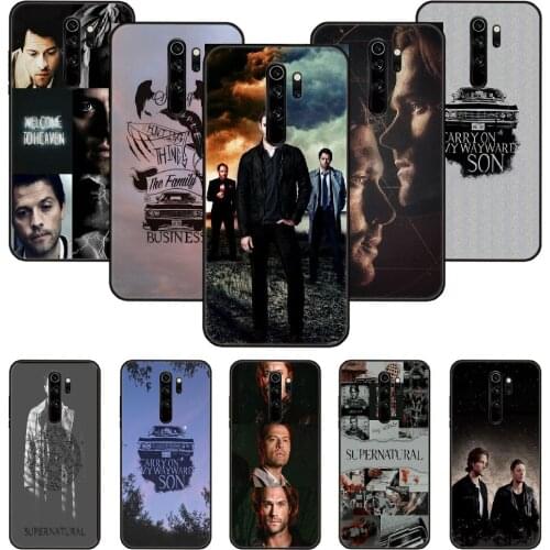 Phone Case For Xiaomi Redmi Note 8 8T 7 7A 9 9S 8A 4 5 Pro Black Cover Bumper Fashion Waterproof Art Etui 3D Supernatural Spn
