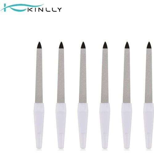 Double Sided 180g Nail File Stainless Steel Manicure Tools Metal Fingernail