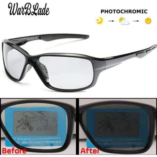 Photochromic Men Classic Pilot Metal Frame Sun Glasses Polarized Sunglasses Women Chameleon Day Night Driving Sunglass A1009