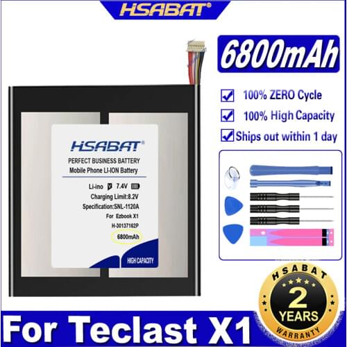 HSABAT H-30137162P 6800mAh Laptop Battery for TECLAST F5 2666144 NV-2778130-2S for JUMPER Ezbook X1 Batteries
