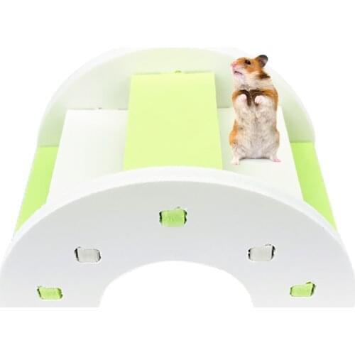 Hamster Toys Hamster Ladder Bridge Plastic Gerbil Bridge Hamster Climbing Bridge for Rabbit Guinea Pig Rats Hamster