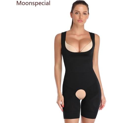 Open Crotch Corset Waist Trainer Shaping Underwear Postpartum Recovery Sheath Shapewear Women Full Body Shaper Slimming Bodysuit