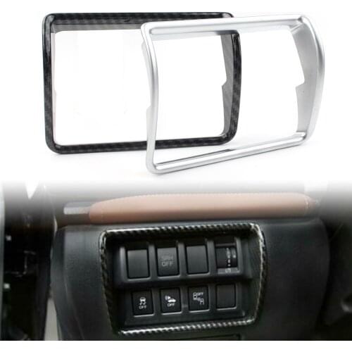 ABS Plastic Car Inner Interior Headlight Switch Button Cover Trim For Subaru Forester 2019 2020