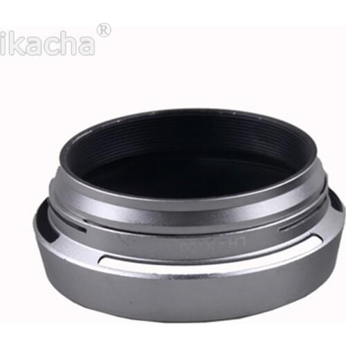 Hot Silver 49mm Lens Adapter Ring + Metal Lens Hood for Fujifilm Fuji X100 Replace LH-X100