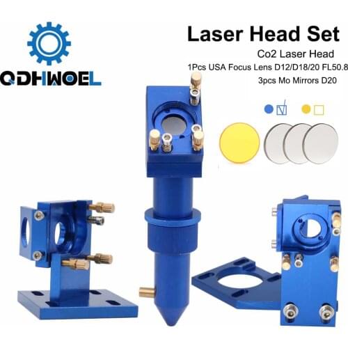 K Series: CO2 Laser Head Set for 2030 4060 K40 Laser Engraving Cutting Machine with Lens and Mirrors