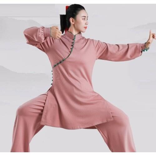 Tai Chi Clothing Traditional Chinese Clothing For Women Wushu Clothing Kung Fu Uniform Suit Martial Arts Uniform Exercise TA2552