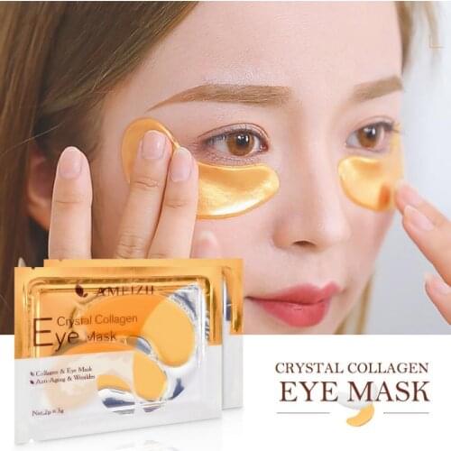 1 Pc 6 Color Collagen Crystal Eye Mask Face Mask Gel Eye Patches For Eye Bags Wrinkle Dark Circles Eye Pads Skin Care TSLM1