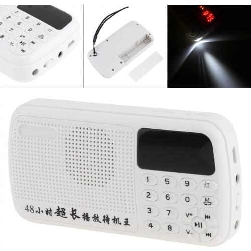 E11 Portable Radio Mini Audio Card Speaker FM Radio with 3.5mm Headphone Jack for Outdoor / Home
