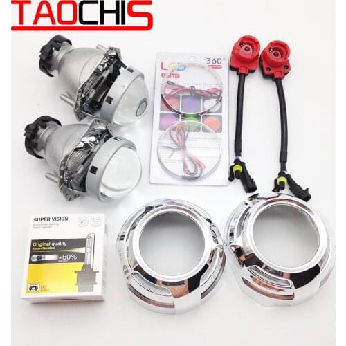 TAOCHIS Hella 3R G5 Projector Lens HID Bi Xenon D2S Shroud Devil Eyes Modify Head Light Lamp Upgrade Retrofit Demon Eye