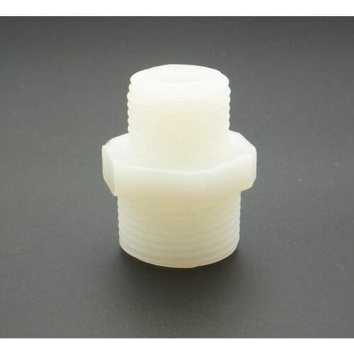 3/4" BSP Male 1/2" BSP Male Thread Hex Nipple Union Threaded Fitting Connection RO Water For Reverse Osmosis Aquarium System