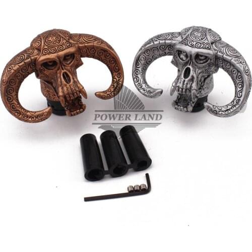 Copper Color Gear Shift Knob Sheep Horn Style Shifter Lever Stick Resin Car Gear Shift Knob Universal For Toyota Honda BMW VW