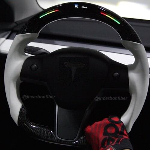 LED Display Steering Wheel for Tesla Model 3 Model Y
