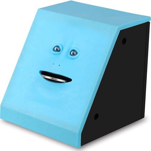 FaceBank Coin Eating Savings Bank Sensor Money Box Piggy Banks Cute Creative Safes for Boys Girls Kids Battery Operated