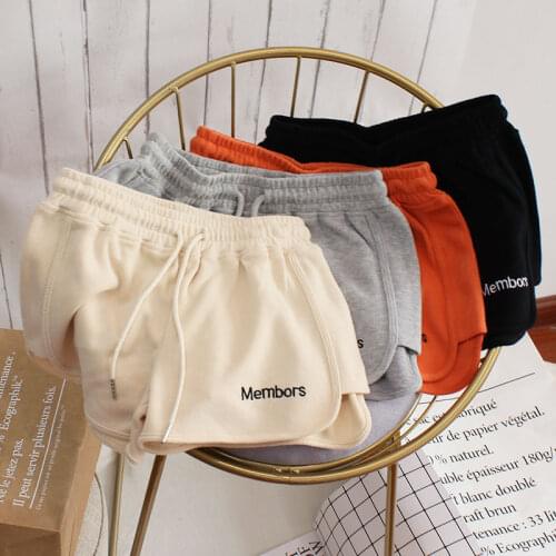 HOT Women Short Pant summer Casual Lady All-match Loose Solid Soft Cotton Leisure Female Workout Waistband Skinny Stretch Shorts