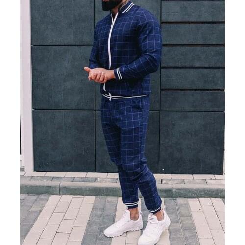 2021 New Mens summer Gentlemen Tracksuit Set Jackets Sets Tracksuit Men Sportswear Male Suit Pullover Two Piece Set Casual Sets