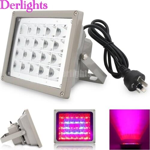 12W/40W/60W/100W LED Grow Light Blue+Red For Hydroponic Plant Flowers Vegatables Greens Waterproof IP65 Flood LED Plant Lamps