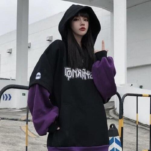 Hoodies Women Simple All-match Letter Printed Leisure Oversize Pullovers Warm Loose Streetwear clothes para album playboy house