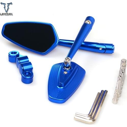 Universal 8mm 10mm Aluminum CNC Motorcycle Rearview Side Miror Moto Mirror For Honda cbr 650f cbr650f cbr 650 f /cb650f cb 650f