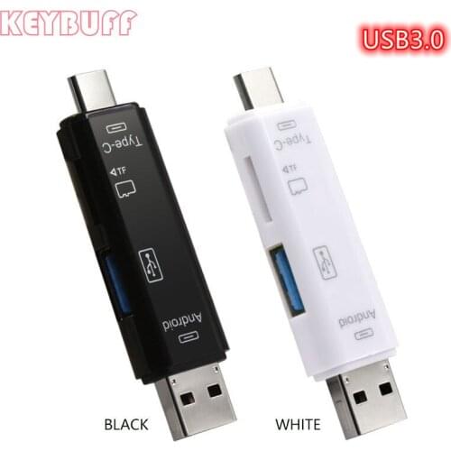 High Speed USB3.0 TF Memory Card Reader 3 in 1 Type-C OTG Card Reader Micro USB Flash Adapter microsd card reader