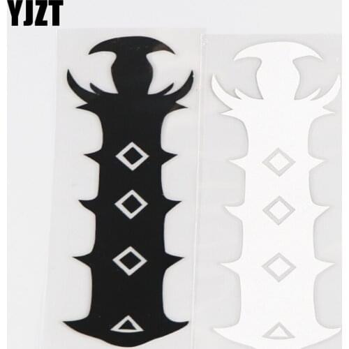 YJZT 4.2CM×15.7CM Personalized Cartoon Weapon Needle Bayonet Exquisite Car Sticker Creative Vinyl Body Decoration Decal 1C-0163