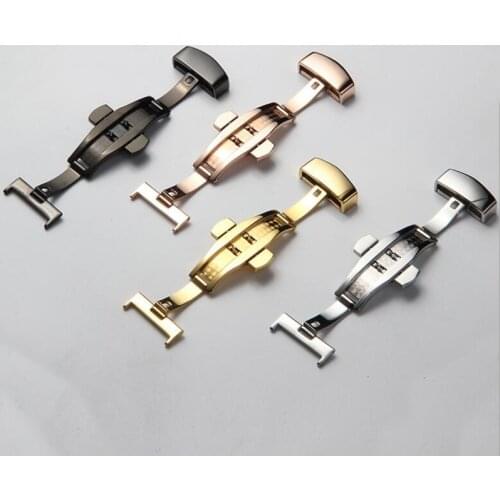 Stainless Steel Butterfly Clasp for Watch Watch Band Replacement Strap Clasp 22mm Watchband Belt Butterfly Clasp