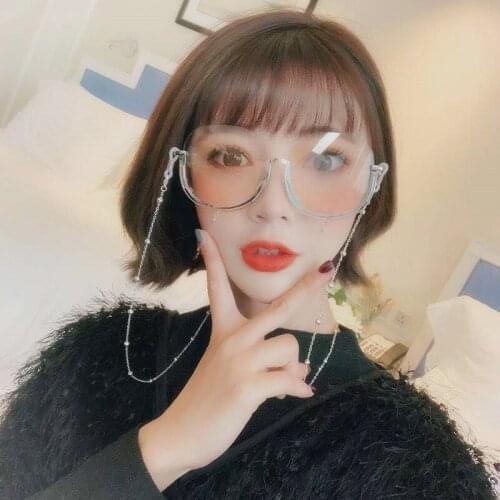 Veshion Oversized Sunglasses Women Brand Designer Sun Glasses for Female Large Face Decoration Metal Legs Half Rim Ladies Uv400