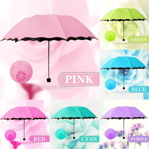 Blossom Umbrella Anti-UV Waterproof Portable Travel Umbrella Fashion Folding Umbrella Rain Women Gift Men Mini Pocket Parasol