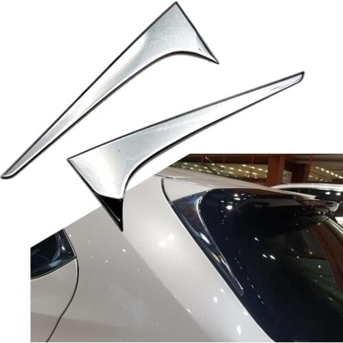2Pcs Chrome ABS Car Rear Window Wing Side Cover Trim Decoration for Lexus UX 200 250h 260h 2019 2020 2021 UX200 UX250h UX260h