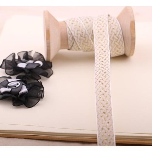 2YARD 1.5CM High grade golden polyester ribbon, champagne gold, wedding ribbon, gift wrap, ribbon