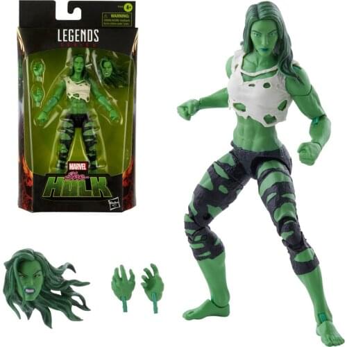 2021 The New Hasbro Marvel Legends Marvel Anime Figures She-Hulk 6 Inch Action Figure Collection Model Boy Girl Gift Toys