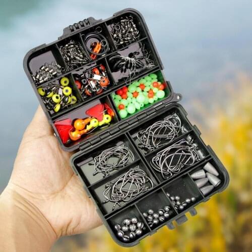 205Pcs/Set Fishing Lure Hook Accessory Tackle Set Fishing Lure Kits for Trout Fishing Tackle Fishing Accessories