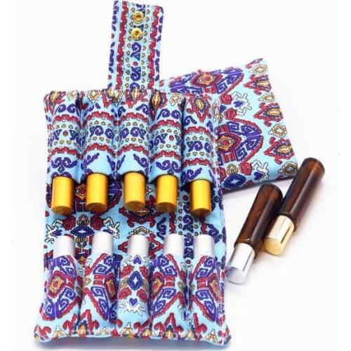 50PCS Essential Oil Bottles Carrying Case Rangement 10-Grid Holder Organizer Packing Bags For 5ml Bottles Storage Bags