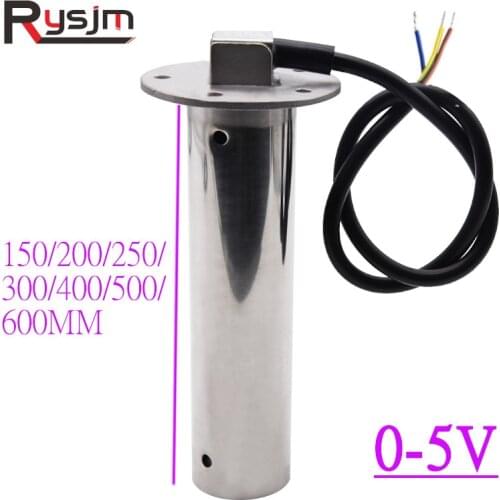 0-5V 400mm 300mm 200mm 150mm Stainless Steel Car Boat Sewage Level Sensors RV Holding Tank Level Gauge Sensor For Marine Yacht