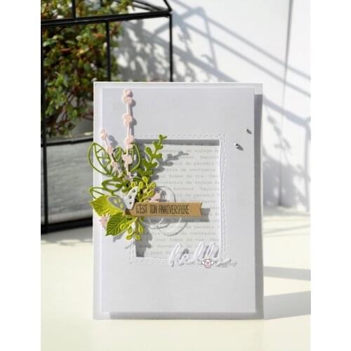 Dotted rectangle frame Metal Cutting Dies Stencils DIY Scrapbooking Paper/photo Cards Embossing Dies