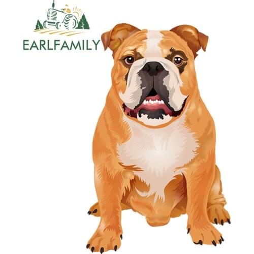 EARLFAMILY 13cm x 8.2cm for French Bulldog Funny Car Stickers ScratchProof Decal Creativite Vinyl Car Wrap Motorcycle Decoration