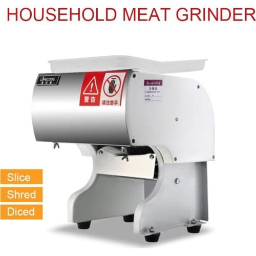 Electric Meat Slicer Commercial Stainless Steel Slice Cutting Machine Multi-function Automatic Home Restaurant Kitchen Tools