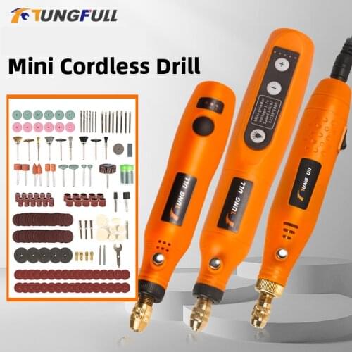 Engraving Drill Micro Rotary Tool Home DIY Mini Drill Wireless Mini Electric Grinder Set Manicure Machine Dremel Accessories Set