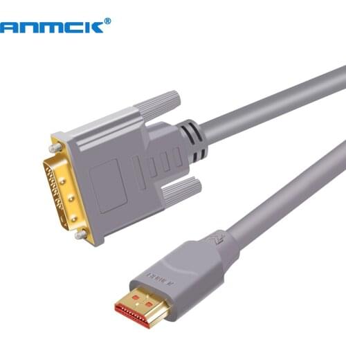 Anmck 4K HDMI to DVI Cables Two-way Transmission Video Extension Cord 1080P DVI 24+5 Pin Cable For HDTV Computer Projector PS3