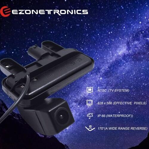 Ezonetronics Car Trunk Handle Reverse Parking Camera with Monitor for Mercedes Benz E W210 W211 W212 C207 W207 E200 E200L E260 E300 E300L E350 E63 A B Class A180 A200