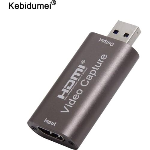 4K 60Hz Video Capture Card USB 3.0 2.0 Video Grabber Record Box for PS4 Game DVD Camcorder Camera Recording Live Streaming