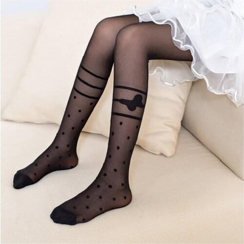 Kids Girls Tights Candy Colors Cute Butterfly Dot Tights for Baby Children Pantyhose Autumn Summer Spring Stockings