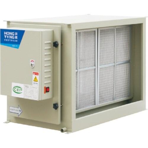 15000 air volume oil fume purifier can be customized hospital school canteen oil fume purification integrated machine