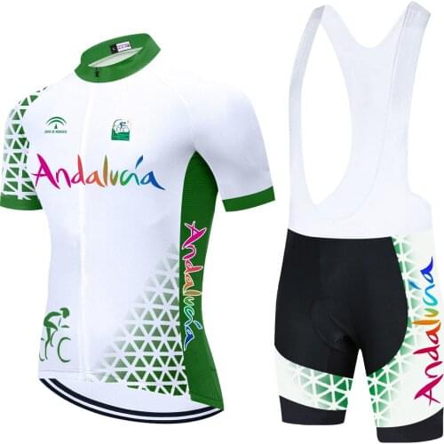 2021 ANDALUCIA CYCLING Team JERSEY 20D Bike Shorts Set Ropa Ciclismo Mens Summer Quick Dry Pro BICYCLING Maillot Pants Wear