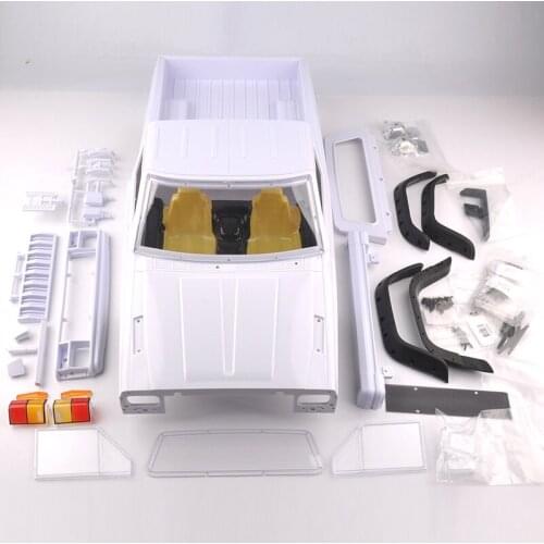 313mm Unpainted Wheelbase Pickup Truck Crawler Shell For Cherokee Axial SCX10 II Car Model Accessory White