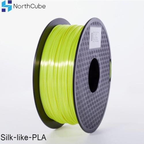 NorthCube 3D Printing Silk PLA Filament 3D Printer Filament 1.75mm 1KG Silk Like Series silk-yellow Color Filament