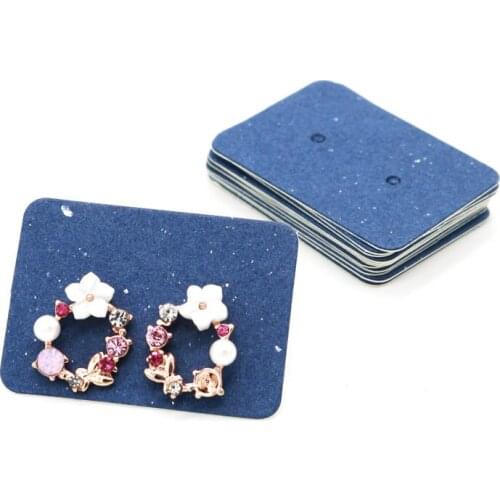 New 1000PCS 3.5*2.5cm multi color Paper cute Stud earring HangTag card custom logo cost extra Jewelry Display packing Cards