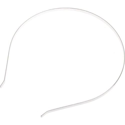 10pcs 5mm Blank Plain Metal Headband Hair Band For DIY Hair Accessories Crafts 449B