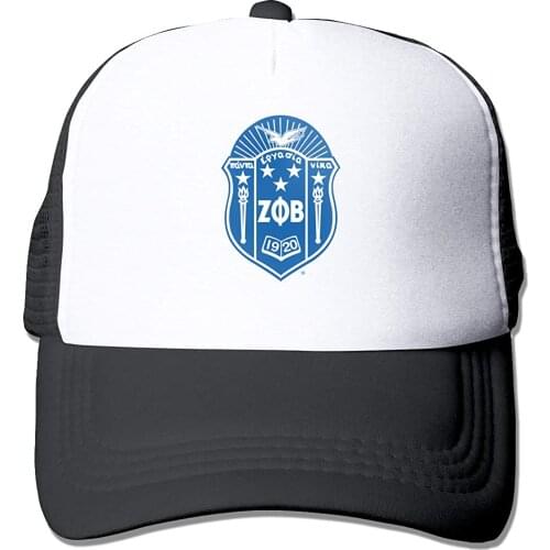 Custom Logo Hat MaleKid Hats Fashion Zeta Phi Beta Trucker Hat Adjustable Outdoors Sports Mesh Snapback Baseball Cap